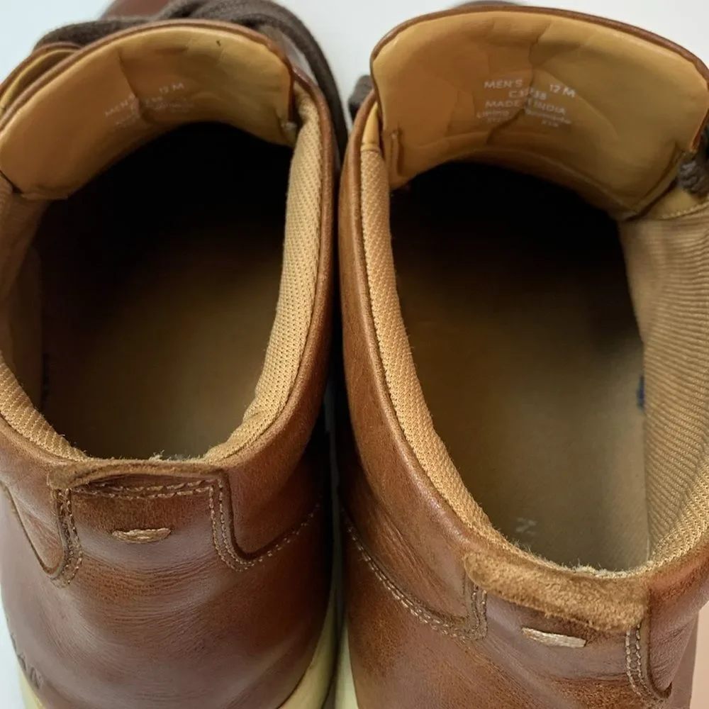 Cole Haan Men's Vartan 2.0 Midcut Brown Leather Sneaker Boot Size 12M